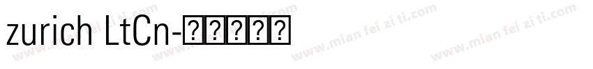 zurich LtCn字体转换